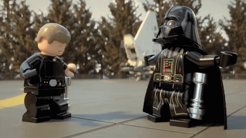 Lego Star Wars Luke Skywalker GIF - Lego Star Wars Luke Skywalker Darth Vader GIFs