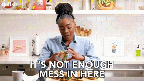 Its Not Enough Mess In Here Amused GIF - Its Not Enough Mess In Here Amused Not Messy GIFs