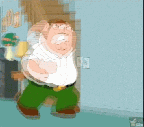 Peter Griffin Punching GIF - Peter Griffin Punching Punching The Wall GIFs