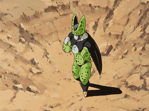 a drawing of a cell from dragon ball z is shown