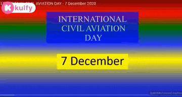 an advertisement for international civil aviation day on december 7th