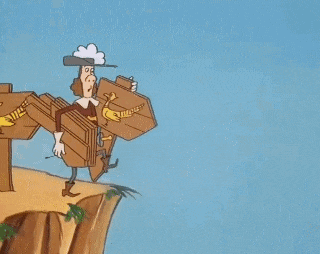 a cartoon drawing of a wooden fence with a hole in it .