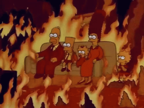 Simpsons Hell GIF - Simpsons Hell On Fire GIFs