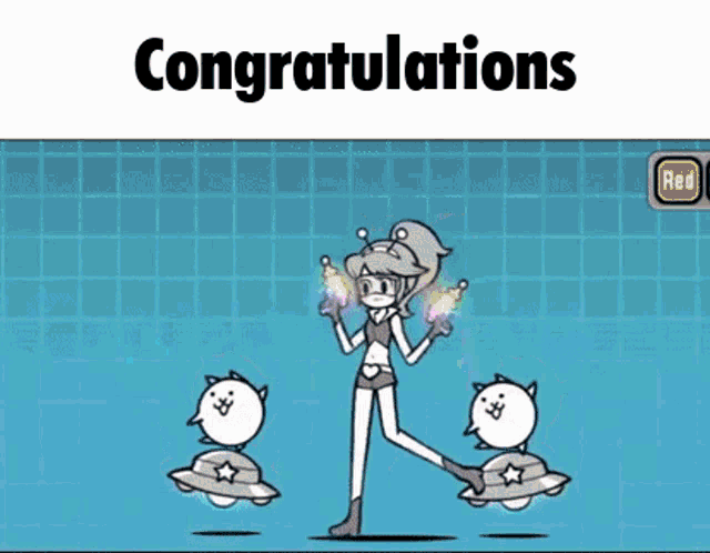 The Battle Cats Congratulations GIF - The Battle Cats Congratulations Wonder Momoco GIFs