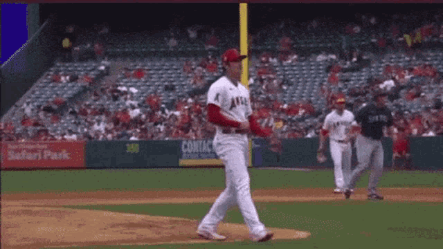 Ohtani Pitchingto Anaheim GIF
