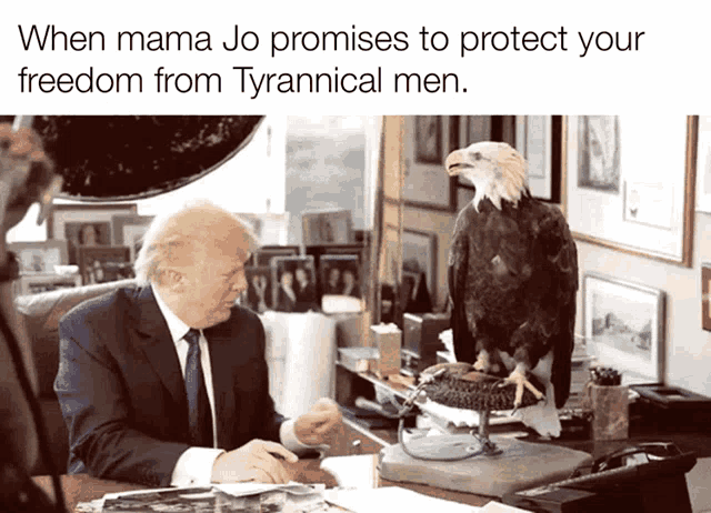 Jo Jorgensen When Mama Jo Promises To Protect Your Freedom GIF - Jo Jorgensen When Mama Jo Promises To Protect Your Freedom Eagle GIFs