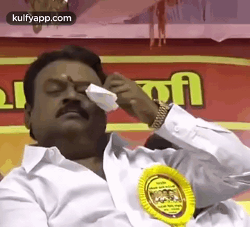 Vijayakanth Wiping.Gif GIF - Vijayakanth Wiping Wiping Eyes Vijayakanth GIFs