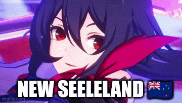 a picture of a girl with a scarf around her neck and the words " new seeleland " below her