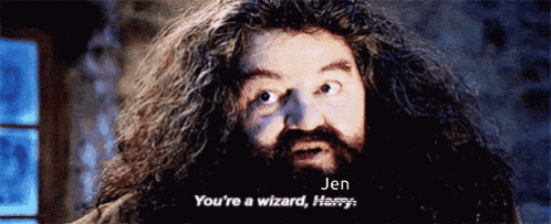 a man with long hair and a beard says " you 're a wizard "