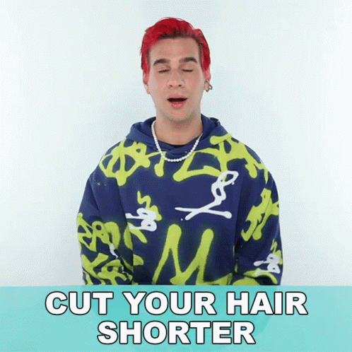 Cut Your Hair Shorter Brad Mondo GIF - Cut Your Hair Shorter Brad Mondo Give Yourself A Shorter Haircut GIFs