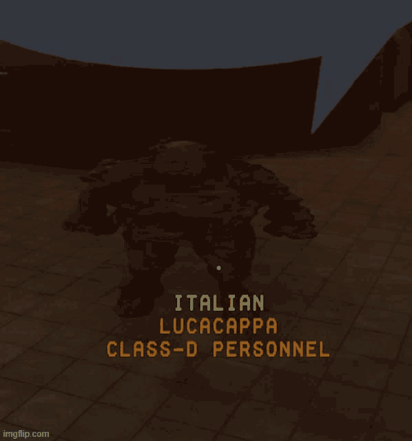 a video game character with the name italian lucacappa class-d personnel