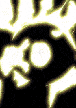 a black background with a yellow light coming out of the middle