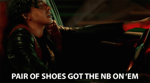 Pair Of Shoes Got The Nb On Em Ghost GIF - Pair Of Shoes Got The Nb On Em Ghost Jack Harlow GIFs