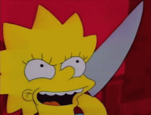 Treehouse Of Horror The Simpsons GIF - Treehouse Of Horror The Simpsons Knife GIFs