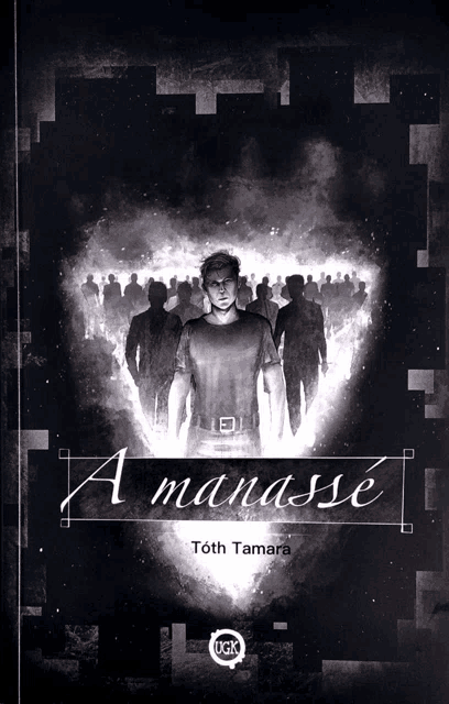 a man stands in front of a group of people with the title a manasse