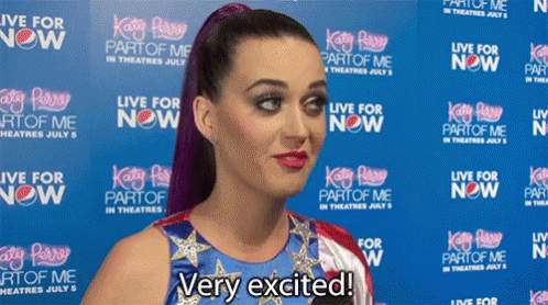 Excited Katy Perry GIF - Excited Katy Perry Very Excited GIFs