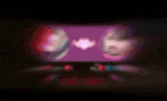 a blurred image of a screen with a purple background