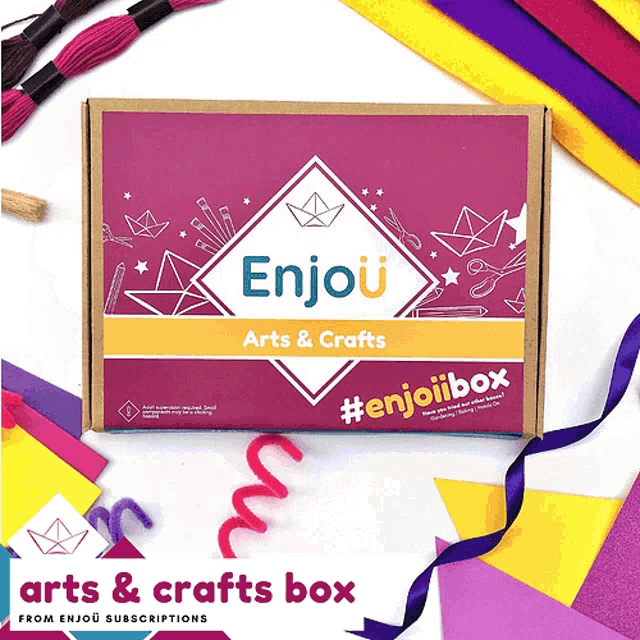 a box that says enjou arts and crafts on it