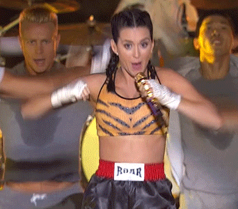 Big Boobed Women Can'T Wear Just One Sports Bra GIF - Katy Perry Boob Bounce GIFs