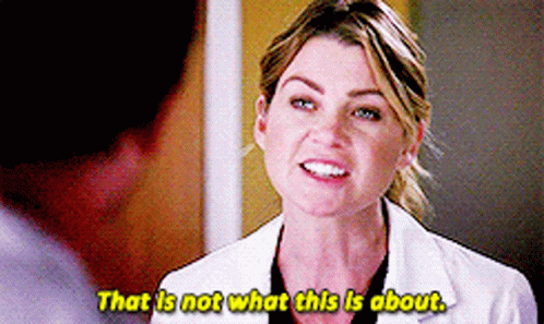 Greys Anatomy Meredith Grey GIF - Greys Anatomy Meredith Grey That Is Not What This Is About GIFs