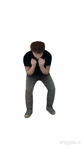 a man wearing a black t-shirt with a hamburger on it