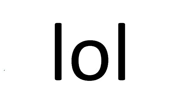 a white background with the word lol written in black