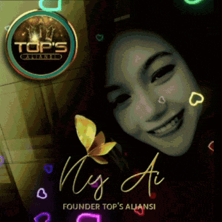 a poster for founder top 's aliansi shows a smiling woman