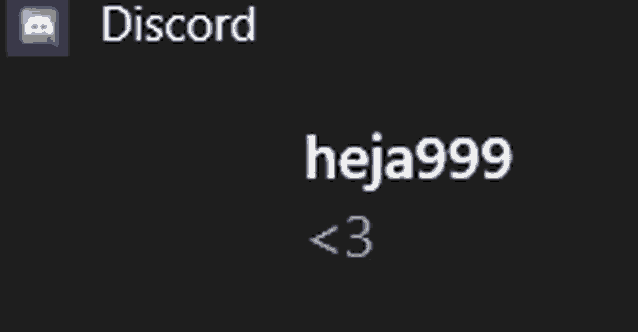 a screenshot of a discord server with the name heja999 < 3