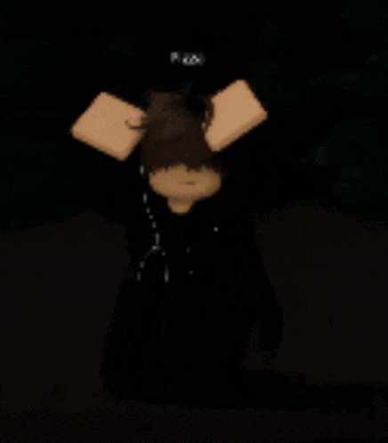 a cartoon character is standing in the dark with a name that starts with the letter a.