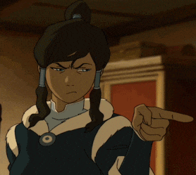 a cartoon character making a funny face and pointing