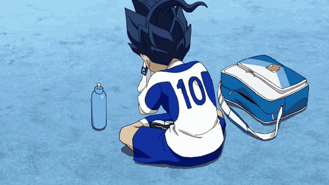 a person with the number 10 on their shirt