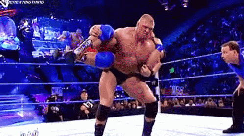 Brock Lesnar Smack Down GIF - Brock Lesnar Smack Down F5 GIFs