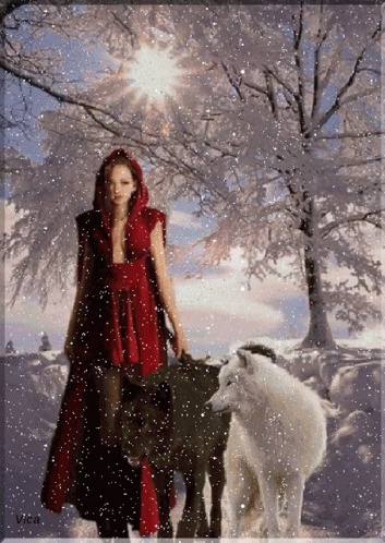 Lady Wolf GIF - Lady Wolf Snow GIFs