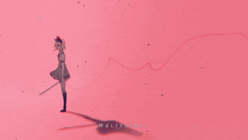 a drawing of a girl with a red ribbon around her neck