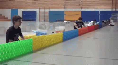 World Record For Dominoes GIF - Record World Record Personal Record GIFs