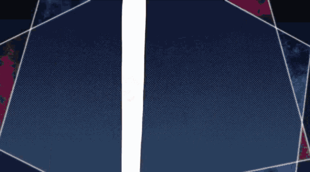 a blue and purple background with a white stripe on the right
