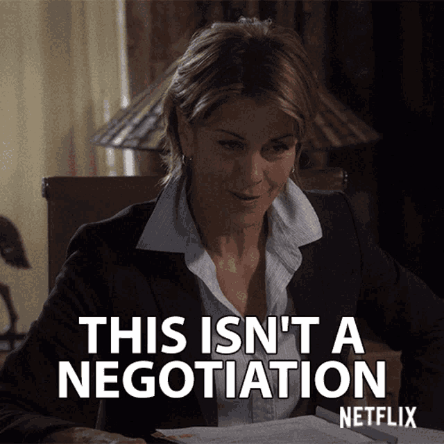 This Is Not Negotiation This Not A Talk GIF - This Is Not Negotiation This Not A Talk Head Shake GIFs