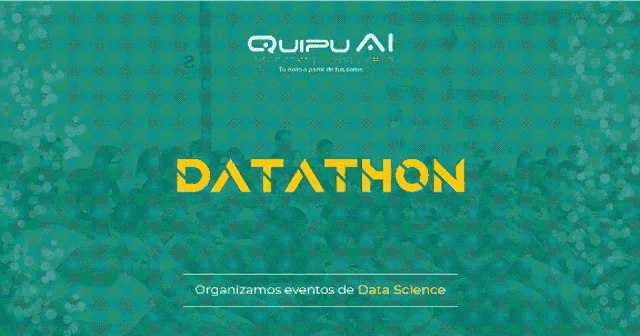the word hackathon is on the blue background