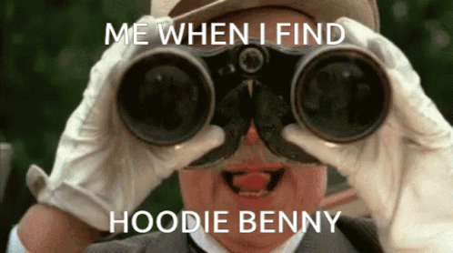 Hoodie Boomstick Hoodie Benny GIF - Hoodie Boomstick Hoodie Benny Stalk GIFs