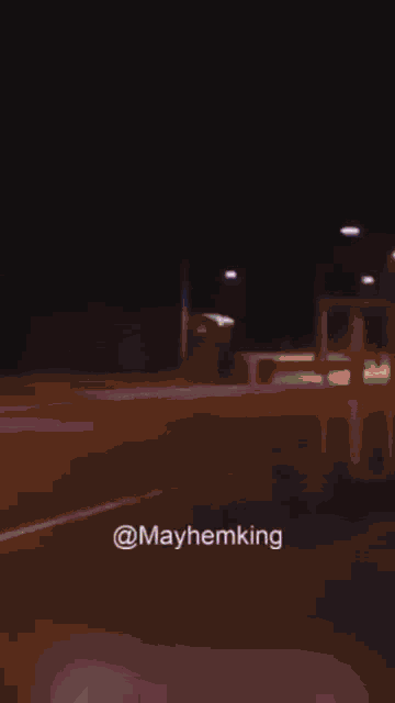 a colorful background with the name mayhemking at the bottom
