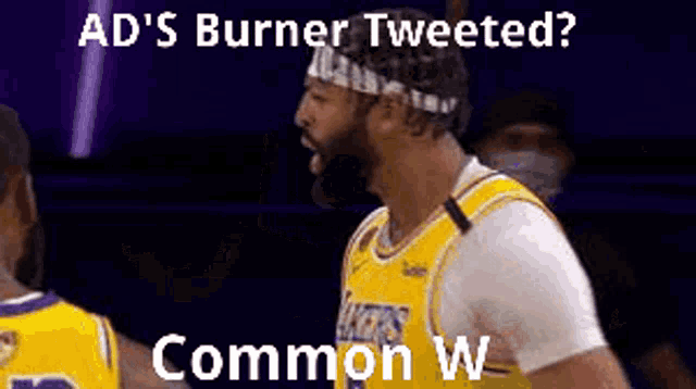 A Ds Burner Tweeted Common W Anthony Davis Burner Tweeted Common W GIF - A Ds Burner Tweeted Common W Anthony Davis Burner Tweeted Common W GIFs
