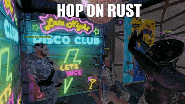 Rust Hop On Rust GIF - Rust Hop On Rust Rust Funny GIFs