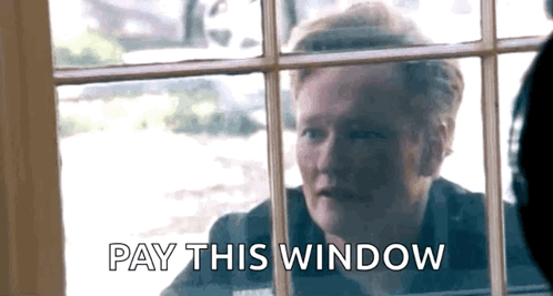 Conan O Brien Window GIF - Conan O Brien Window Stalker GIFs