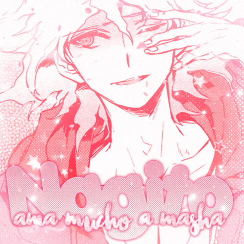 a drawing of a man with the words " ana mucho a masha " written below it