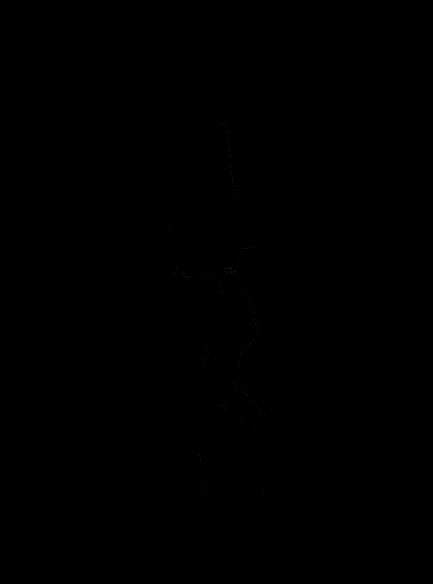 a cartoon girl is dancing in front of a black background with the word marimar .