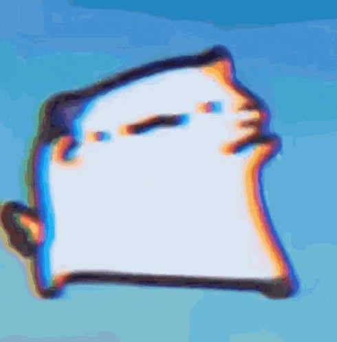 a blurry picture of a person 's face against a blue background