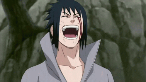 Sasuke Uchiah Laughing GIF - Sasuke Uchiah Laughing Naruto GIFs