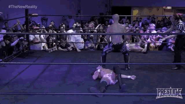 a wrestling match is being shown on the new reality