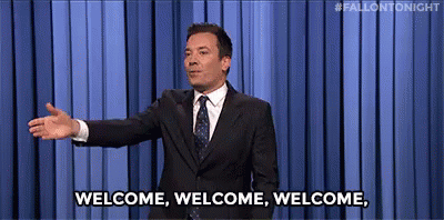 Welcome Welcome Welcome - Jimmy Fallon GIF - Welcome GIFs