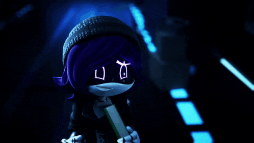 a cartoon character is wearing a mask with a clock on it .
